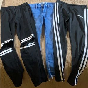 Bundle of girls size 10 pants.